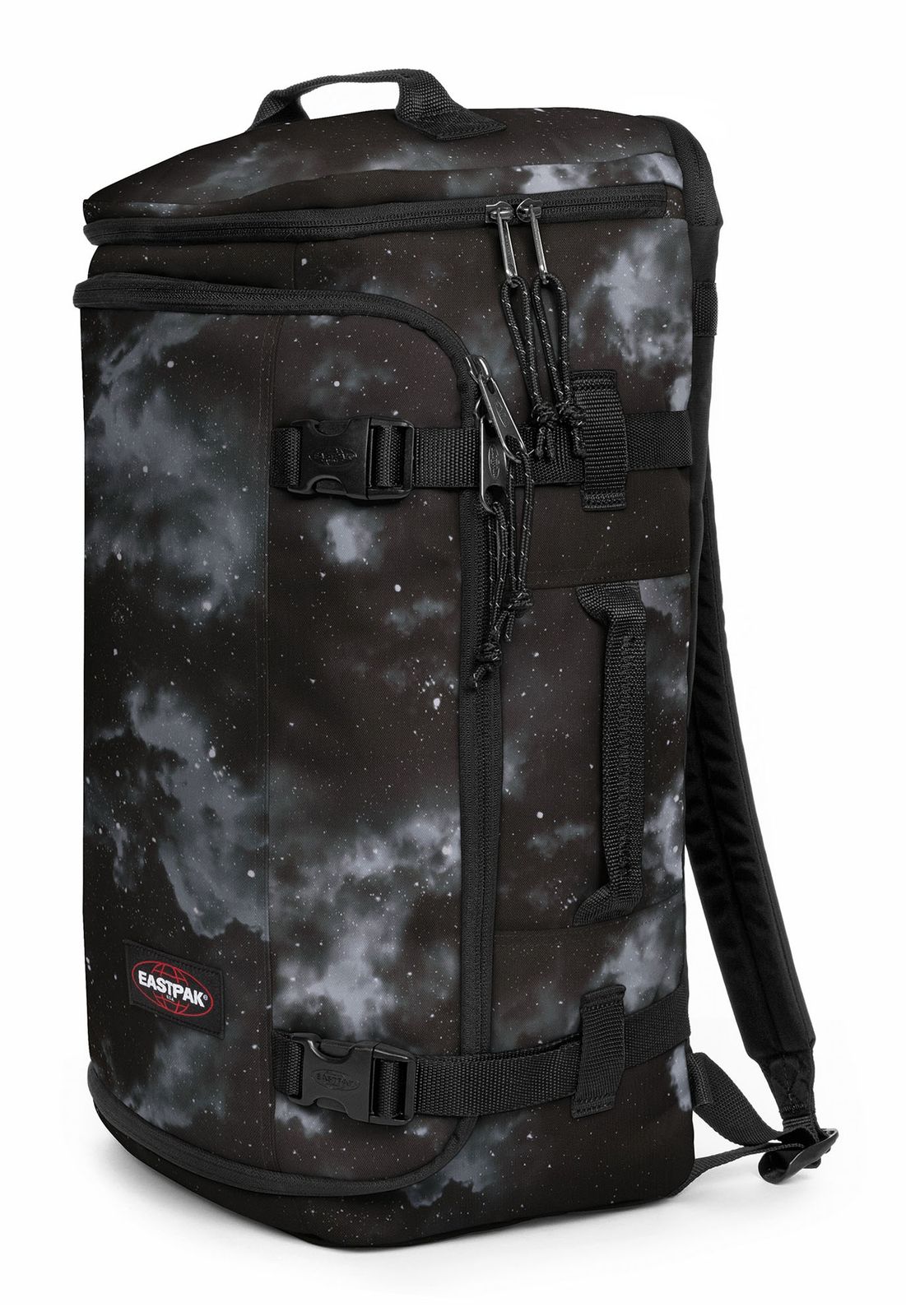 EASTPAK Carry Pack Duffel Backpack Clouds Black EASTPAK Carry Pack Duffel Backpack Clouds Black