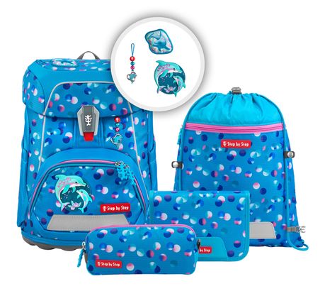 Step by Step FIT Schulranzen-Set 5-teilig Dolphin Finja