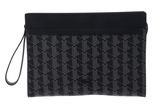 LACOSTE The Blend Computer Pouch Monogram Noir Gris