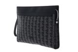 LACOSTE The Blend Computer Pouch Monogram Noir Gris