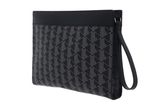 LACOSTE The Blend Computer Pouch Monogram Noir Gris