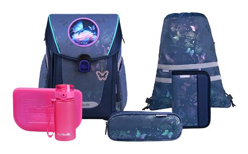 McNeill Primo Schoolbag Set 9-teilig Roses