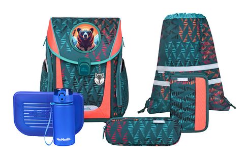 McNeill Primo Schoolbag Set 9-teilig Bear McNeill Primo Schoolbag Set 9-teilig Bear