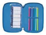 BECKMANN 3-Fold Pencil Case Blue Lightning BECKMANN 3-Fold Pencil Case Blue Lightning