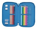 BECKMANN 3-Fold Pencil Case Blue Lightning BECKMANN 3-Fold Pencil Case Blue Lightning