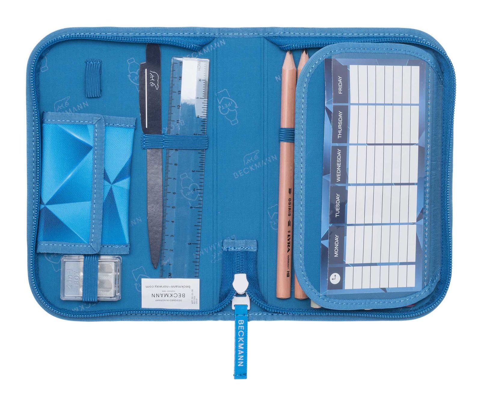 BECKMANN Pencil Case Blue Lightning BECKMANN Pencil Case Blue Lightning