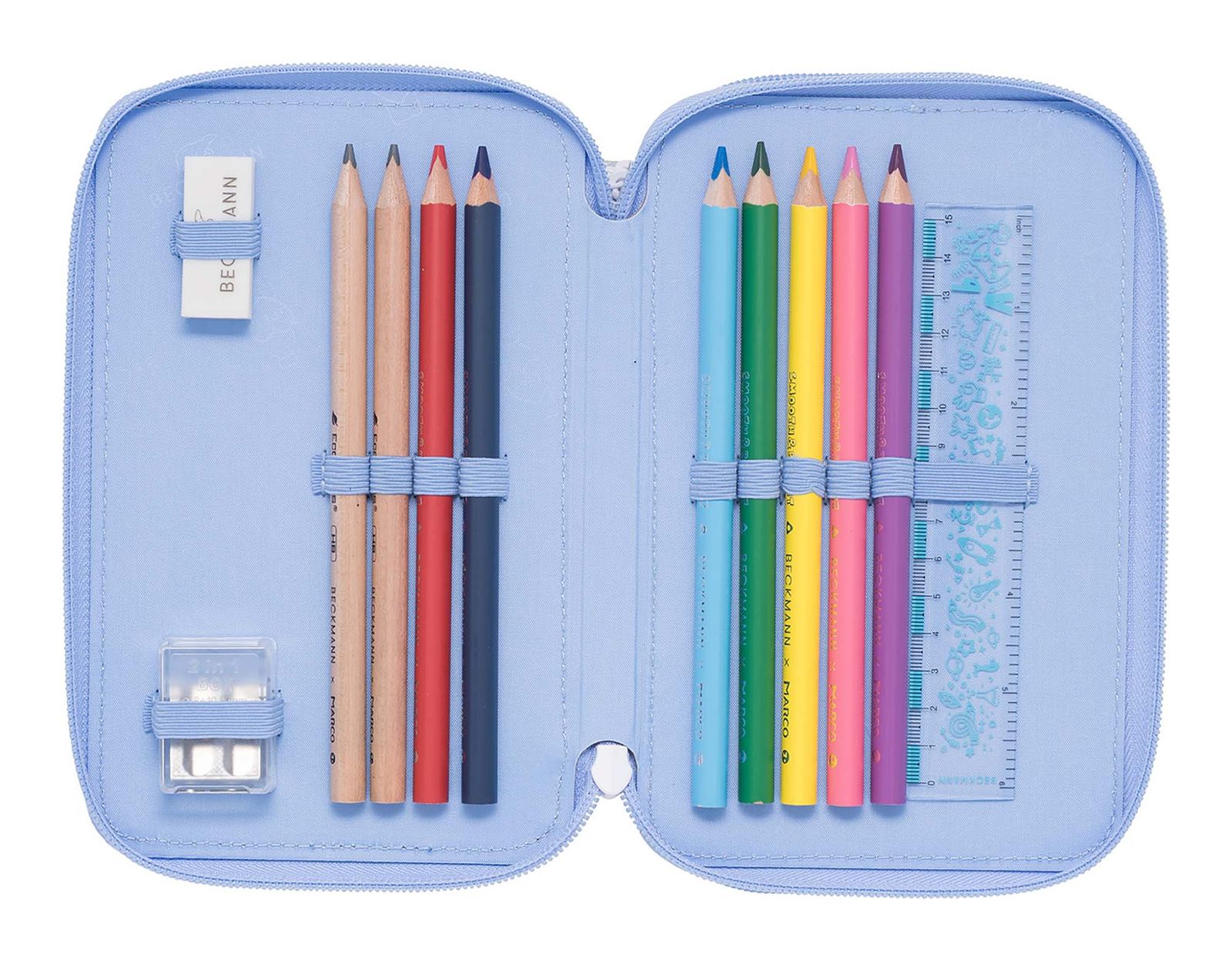 BECKMANN 3-Fold Pencil Case Seashell BECKMANN 3-Fold Pencil Case Seashell