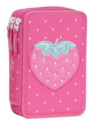 BECKMANN 3-Fold Pencil Case Strawberry
