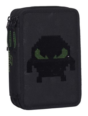 BECKMANN 3-Fold Pencil Case Pixel