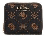 GUESS Carrie Logo SLG Small Zip Around S Espresso Logo GUESS Carrie Logo SLG Small Zip Around S Espresso Logo
