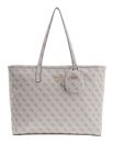 GUESS Power Play II Large Tech Tote Dark Taupe Logo