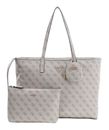 GUESS Power Play II Large Tech Tote Dark Taupe Logo
