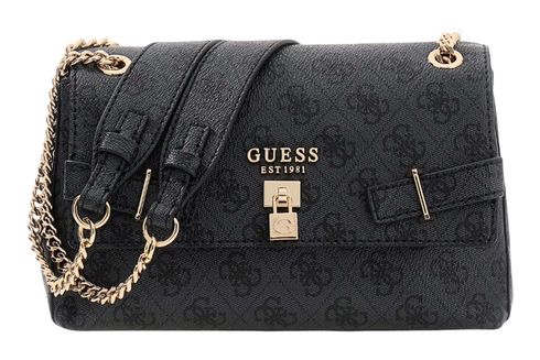 GUESS Yesba Convertible Xbody Flap Coal Logo GUESS Yesba Convertible Xbody Flap Coal Logo