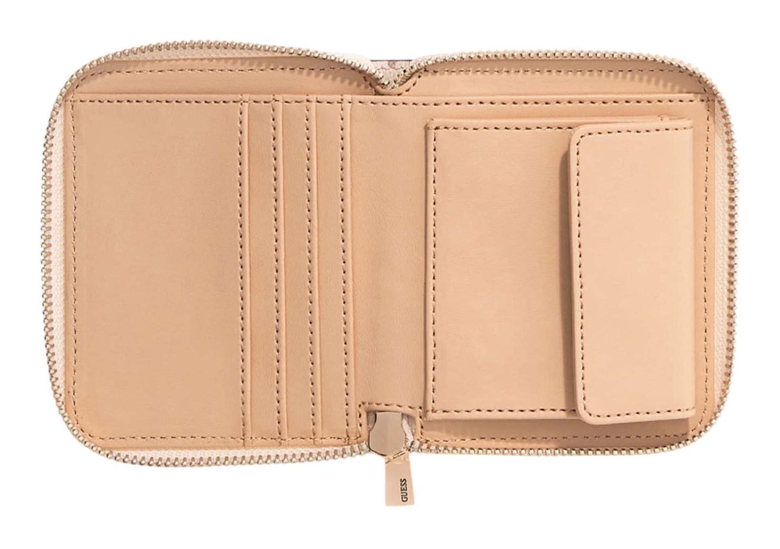 GUESS Carrie Logo SLG Small Zip Around S Vanilla Logo GUESS Carrie Logo SLG Small Zip Around S Vanilla Logo