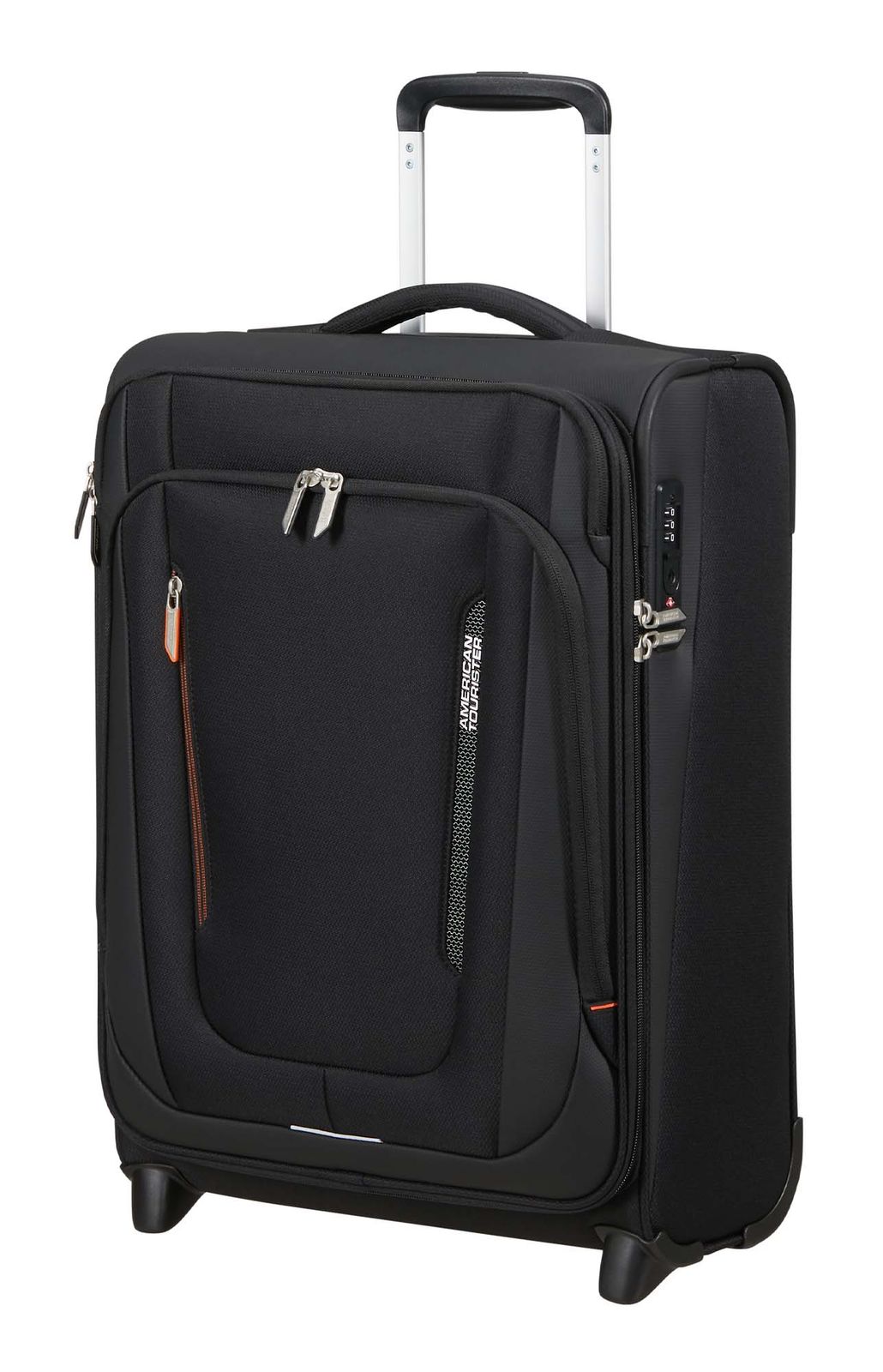 American Tourister Wanderlite Upright TSA S Shadow Black American Tourister Wanderlite Upright TSA S Shadow Black