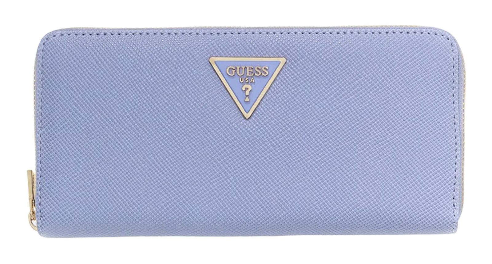 GUESS Laurel II Large Zip Around Wallet L Grey Blue