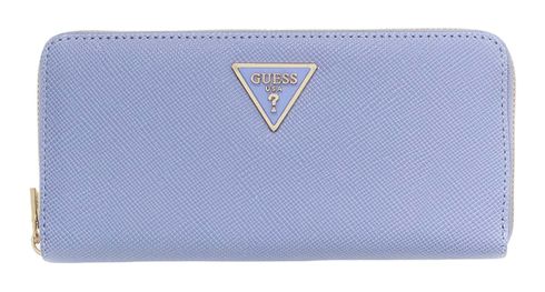 GUESS Laurel II Large Zip Around Wallet L Grey Blue GUESS Laurel II Large Zip Around Wallet L Grey Blue