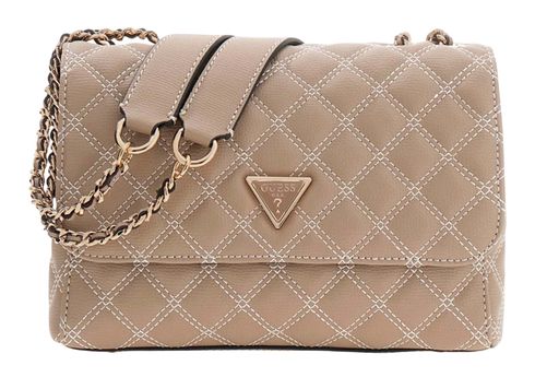 GUESS Giully II 2 Compartment Convertible Flap Pale Mocha