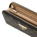 GUESS Laurel II SLG Large Zip Around Wallet Brown Logo GUESS Laurel II SLG Large Zip Around Wallet Brown Logo