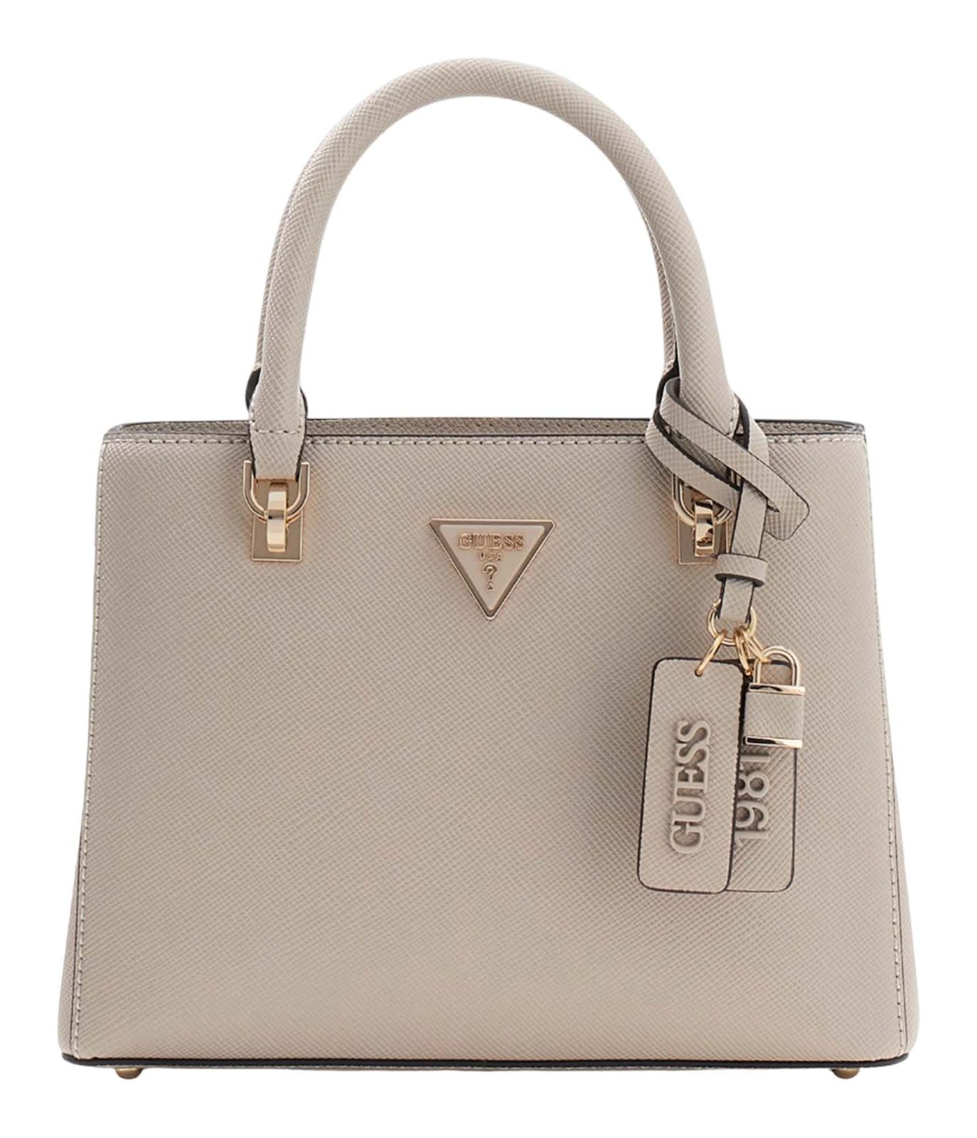 GUESS Noelle II Multi Compartment Satchel S Taupe GUESS Noelle II Multi Compartment Satchel S Taupe