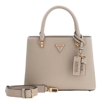 GUESS Noelle II Multi Compartment Satchel S Taupe GUESS Noelle II Multi Compartment Satchel S Taupe