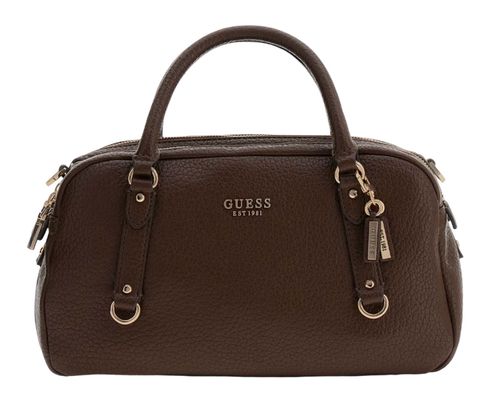 GUESS Marsha Box Satchel Espresso