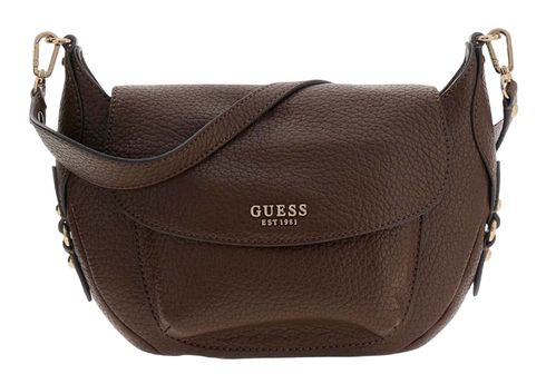 GUESS Marsha Flap Shoulder Bag Espresso