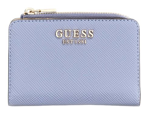 GUESS Laurel II SLG Zip Around Card Case Grey Blue