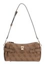 GUESS Yesba Mini Top Zip Bag Latte Logo