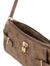 GUESS Yesba Mini Top Zip Bag Latte Logo