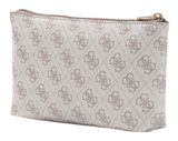 GUESS Laurel II Wristlet Pouch Dark Taupe Logo GUESS Laurel II Wristlet Pouch Dark Taupe Logo
