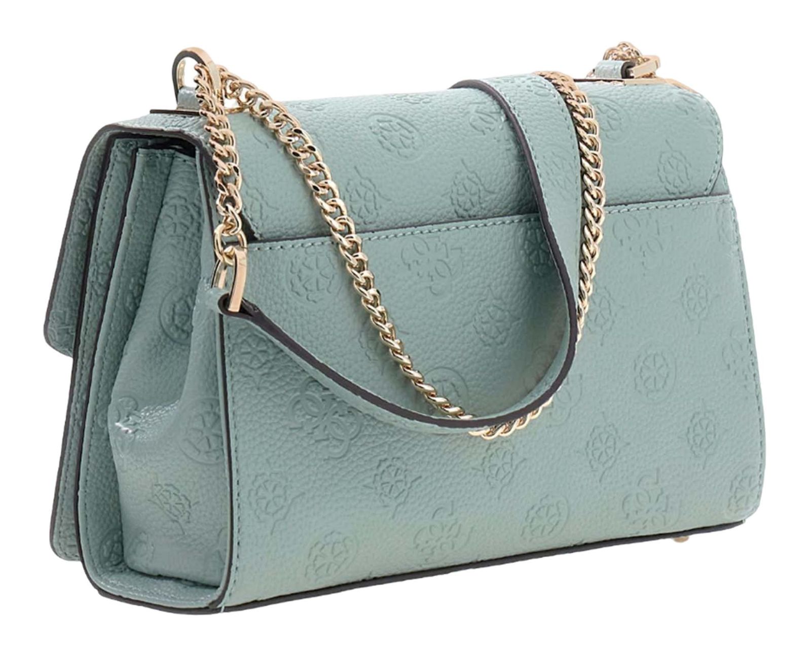 GUESS Cresidia II Convertible Xbody Flap Bag Light Sage Logo GUESS Cresidia II Convertible Xbody Flap Bag Light Sage Logo