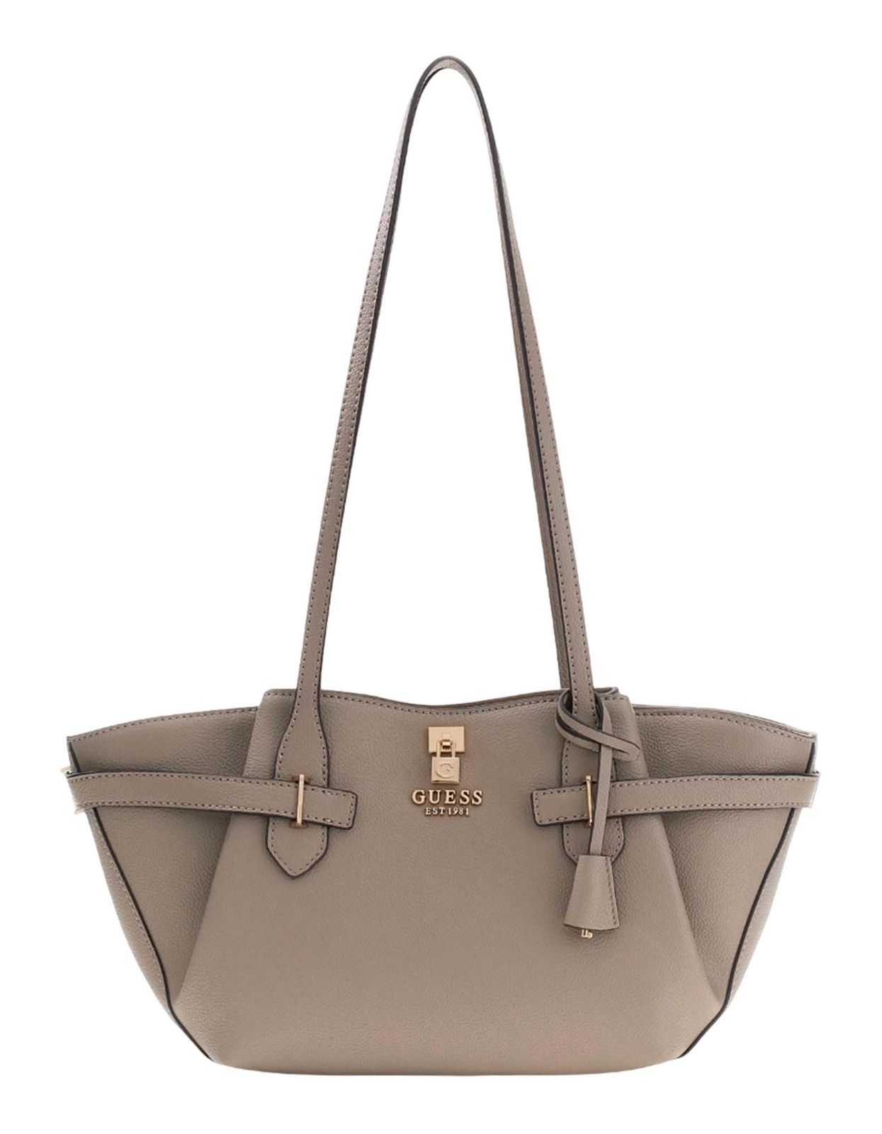 GUESS Yesba Girlfriend Shoulder Satchel Bag Dark Taupe