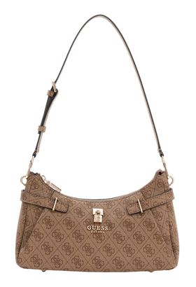 GUESS Yesba Shoulder Bag Latte Logo