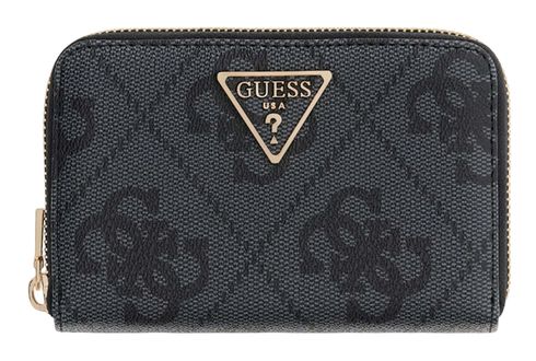 GUESS Laurel II SLG Medium Zip Around Wallet Coal Logo GUESS Laurel II SLG Medium Zip Around Wallet Coal Logo