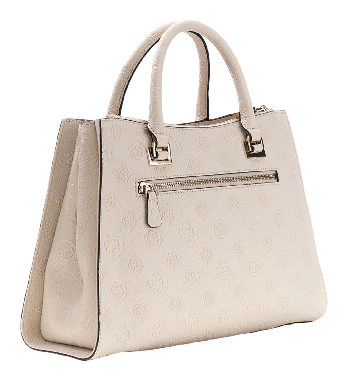 GUESS Cresidia II Society Satchel Cream White GUESS Cresidia II Society Satchel Cream White