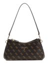 GUESS Noelle II 3 Comp Shoulder Xbody Brown Logo