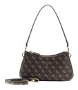 GUESS Noelle II 3 Comp Shoulder Xbody Brown Logo