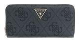 GUESS Laurel II Large Zip Around Wallet L Coal Logo GUESS Laurel II Large Zip Around Wallet L Coal Logo