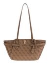GUESS Yesba Girlfriend Shoulder Satchel Bag Latte Logo GUESS Yesba Girlfriend Shoulder Satchel Bag Latte Logo