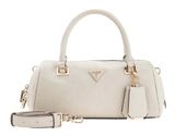 GUESS Cresidia II Box Satchel Cream White Logo GUESS Cresidia II Box Satchel Cream White Logo