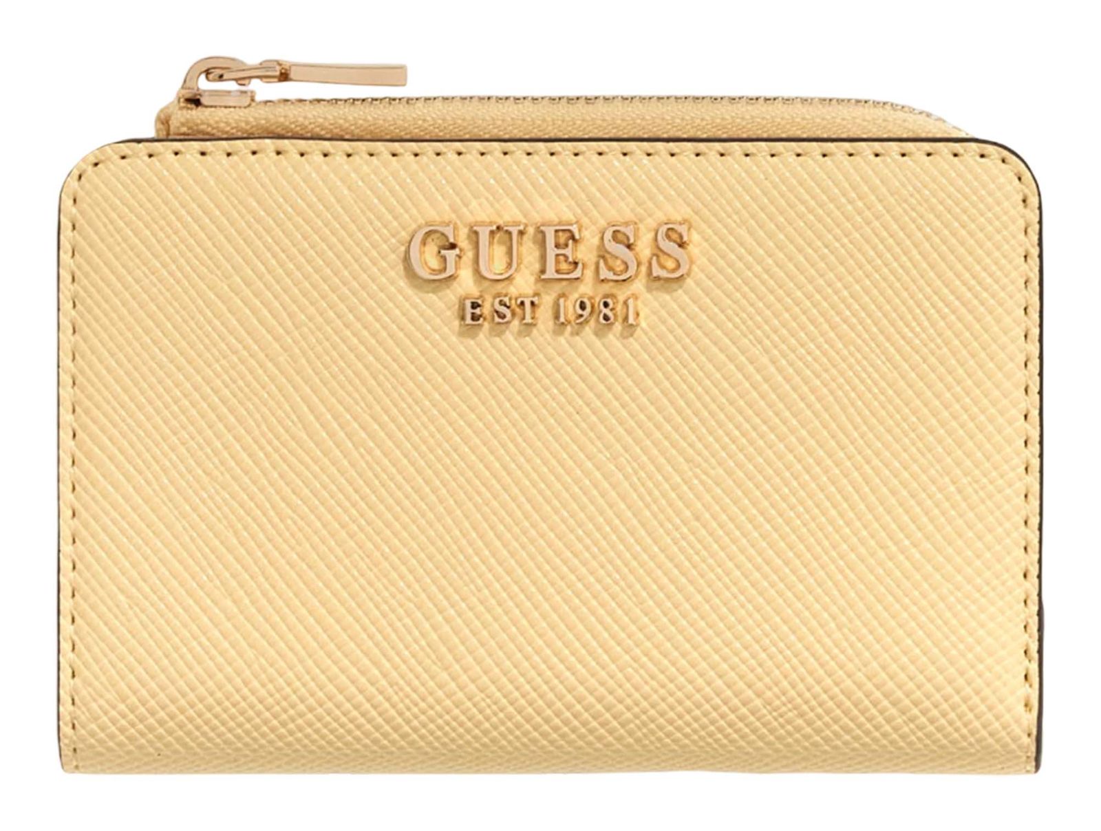 GUESS Serenova SLG Zip Around Card Case Yellow
