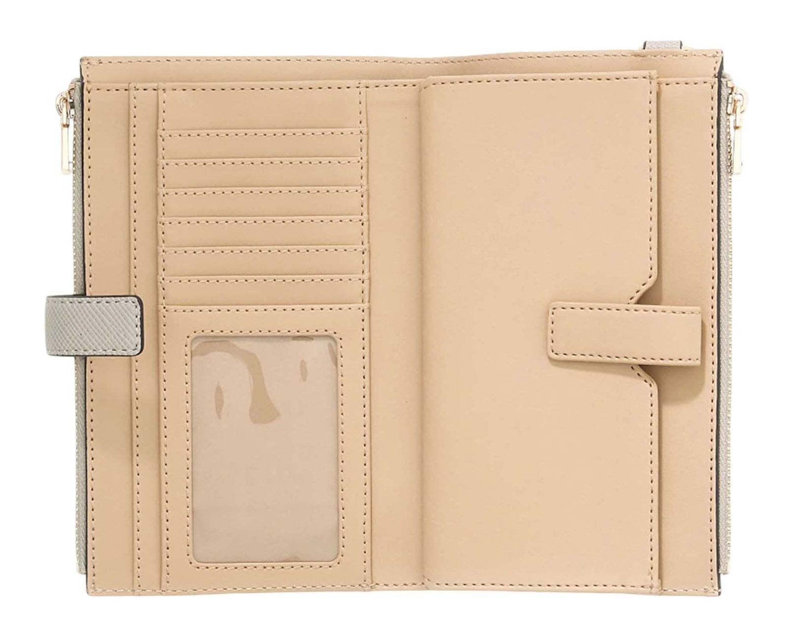 GUESS Laurel II SLG Double Zip Organizer Taupe GUESS Laurel II SLG Double Zip Organizer Taupe