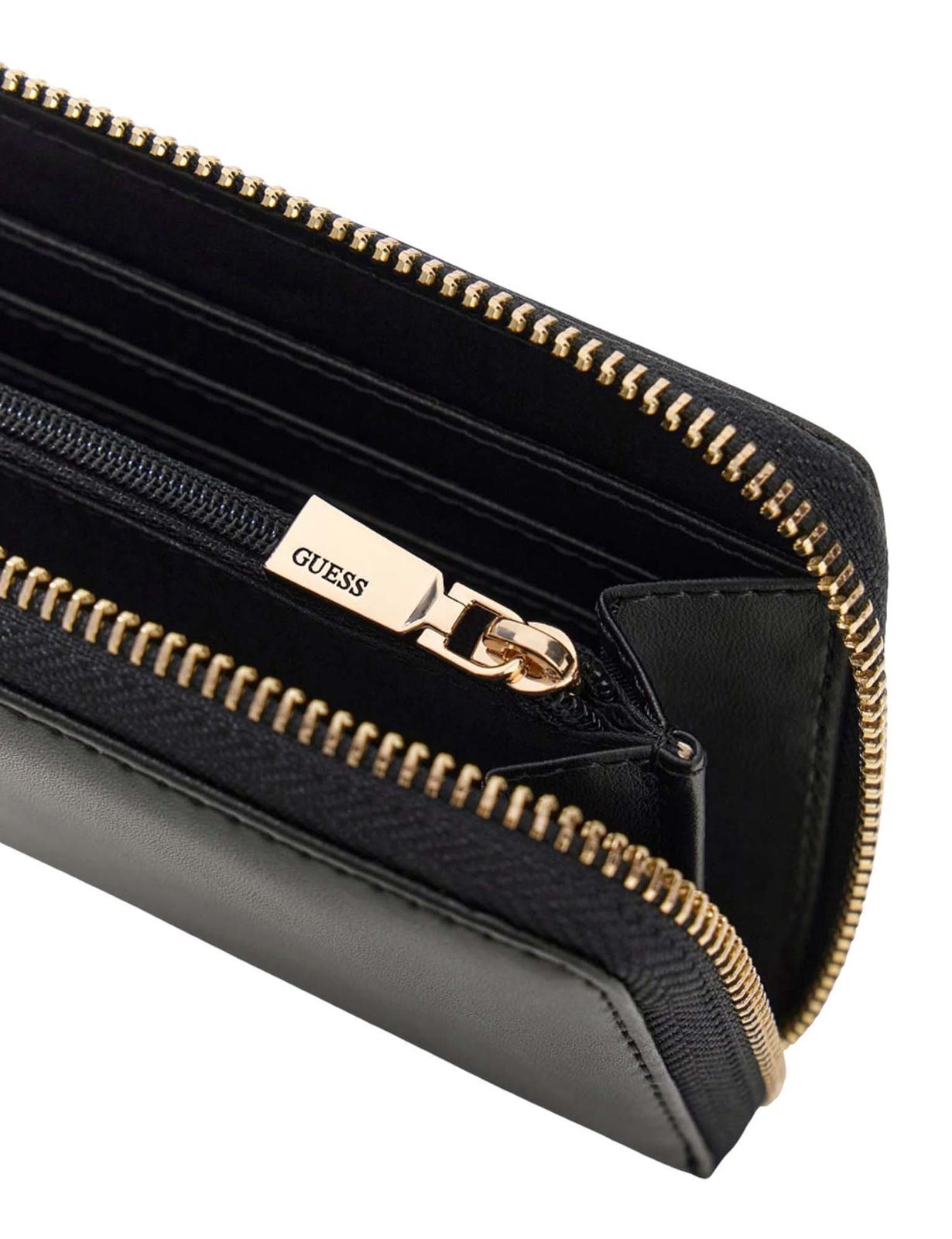 GUESS Laurel II SLG Medium Zip Around Wallet Black GUESS Laurel II SLG Medium Zip Around Wallet Black