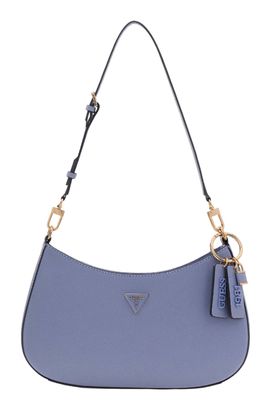 GUESS Noelle II Top Zip Shoulder Bag Grey Blue