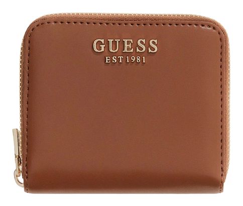 GUESS Laurel II SLG Small Zip Around Wallet Cognac