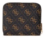 GUESS Laurel II SLG Small Zip Around Wallet Brown Logo GUESS Laurel II SLG Small Zip Around Wallet Brown Logo