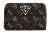 GUESS Laurel II SLG Medium Zip Around Wallet Brown Logo GUESS Laurel II SLG Medium Zip Around Wallet Brown Logo