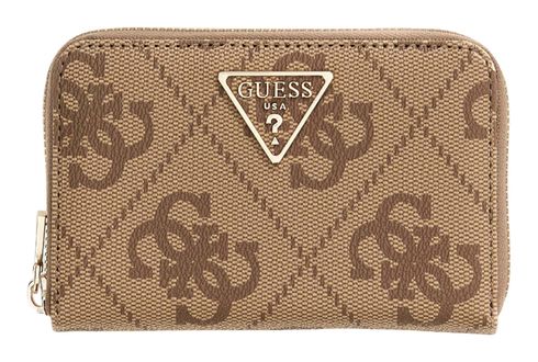 GUESS Laurel II SLG Medium Zip Around Wallet Latte Logo / Brown