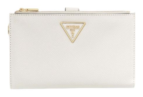 GUESS Laurel II SLG Double Zip Organizer Bone